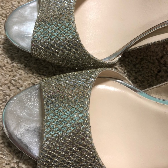 Cole Haan Silver Heels - Picture 1 of 3